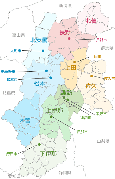 Nagano map